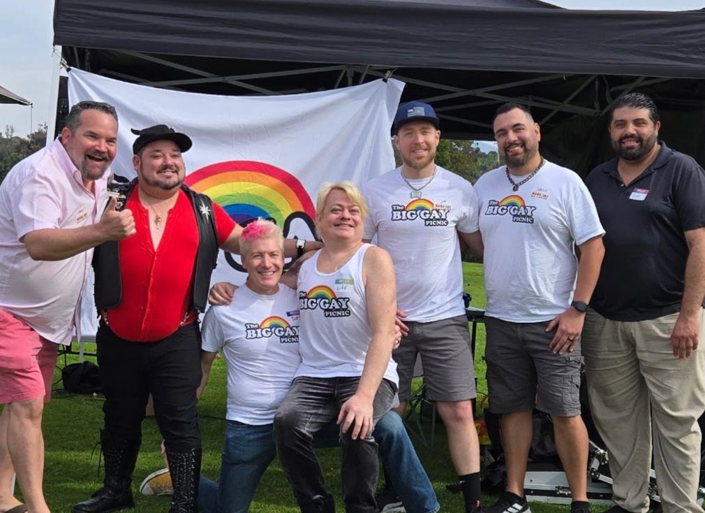 Friends enjoying the Big Gay Picnic